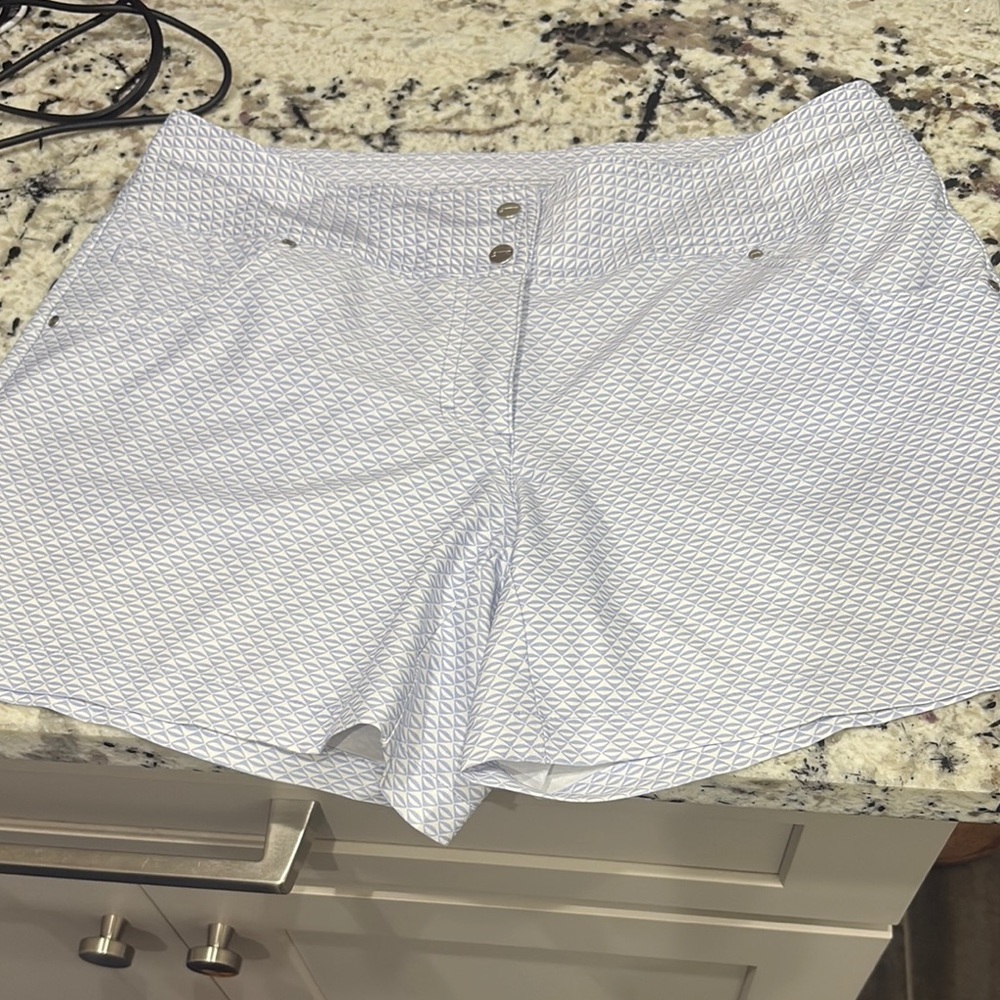 Slazenger White High Waist Athletic Shorts